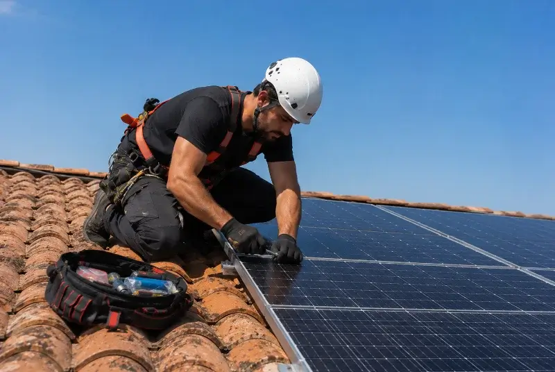 Maintenance et monitoring de panneaux solaires à Vourey