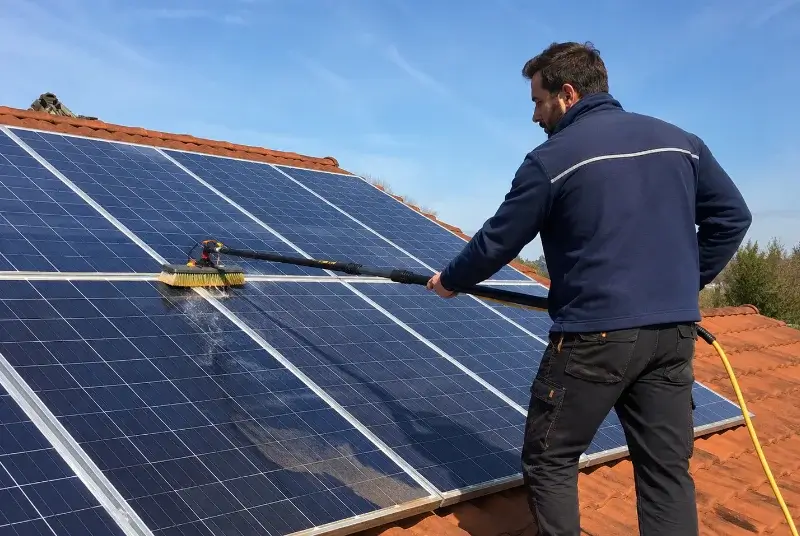 Nettoyage et entretien de panneaux solaires à Vourey